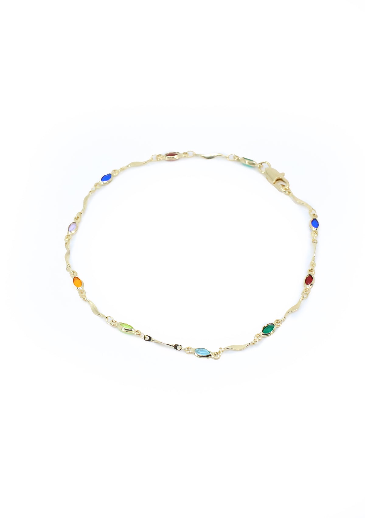 TR-1370-B Gold Tobillera de Mujer
