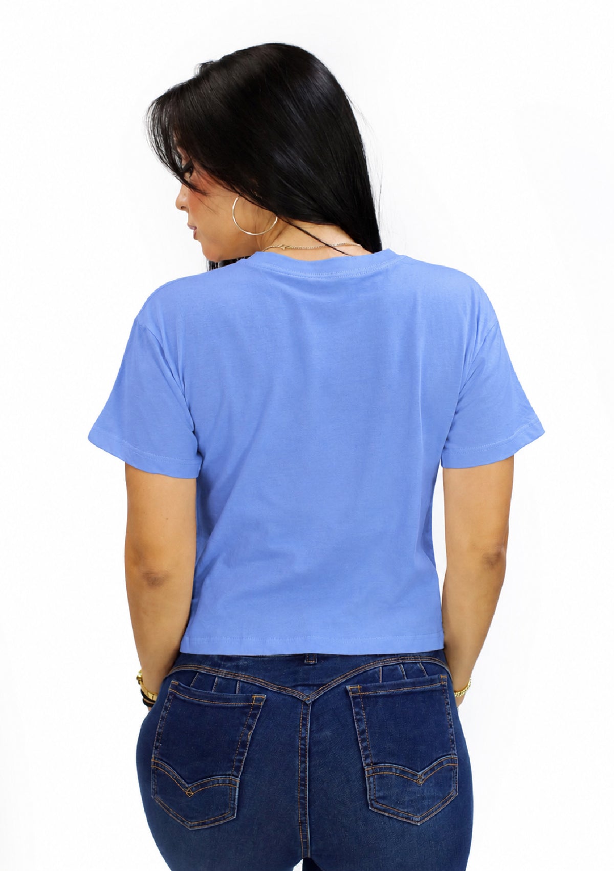 ZE-CT-3317Y Blue Blusa de Mujer