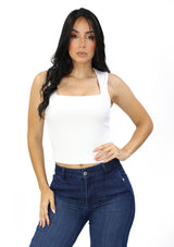 ZE-NST-6392Y White Blusa de Mujer