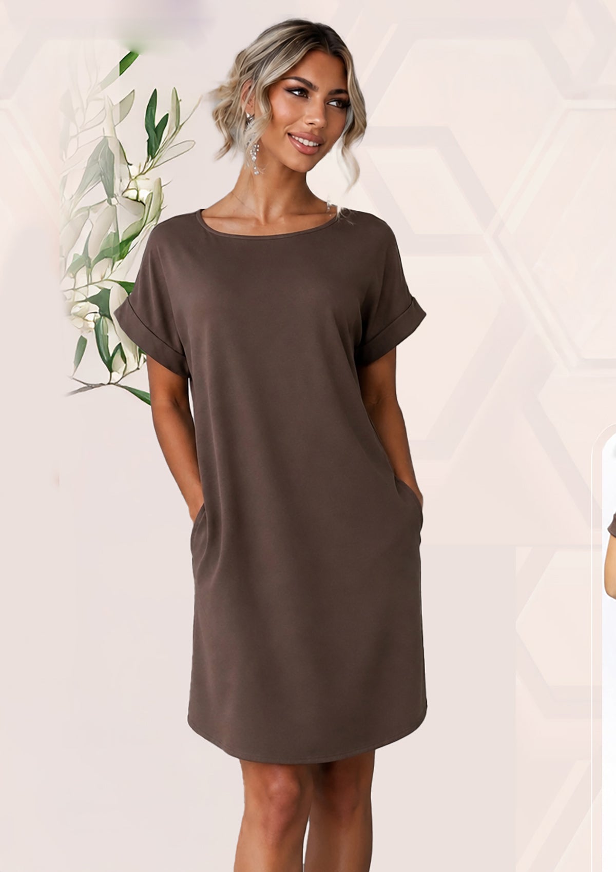 ZE-PD-9092D4 Brown Traje de Mujer