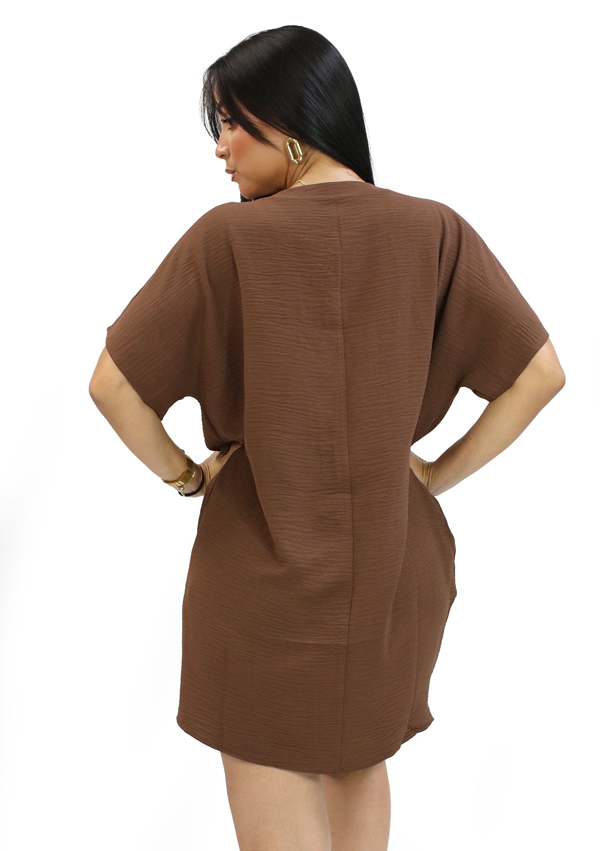 ZE-QS-7212D4 Brown Traje de Mujer