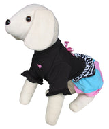 8652 Up Collection Paw Ruffle Dress