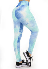 BIS101 Tie Dye Leggins con Compresión Anticelulitis para Mujer - Pompis Stores