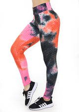 BIS101 Tie Dye Leggins con Compresión Anticelulitis para Mujer - Pompis Stores
