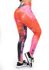 BIS101 Tie Dye Leggins con Compresión Anticelulitis para Mujer - Pompis Stores