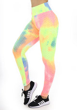 BIS101 Tie Dye Leggins con Compresión Anticelulitis para Mujer - Pompis Stores