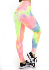 BIS101 Tie Dye Leggins con Compresión Anticelulitis para Mujer - Pompis Stores