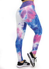 BIS101 Tie Dye Leggins con Compresión Anticelulitis para Mujer - Pompis Stores