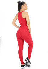 BISN901 Red Set Deportivo con Compresión Anticelulitis para Mujer - Pompis Stores