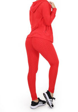 BIZIP01 Red 3pcs Deportivo con Compresión Anticelulitis para Mujer - Pompis Stores