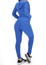 BIZIP01 Royal Blue 3pcs Deportivo con Compresión Anticelulitis para Mujer - Pompis Stores