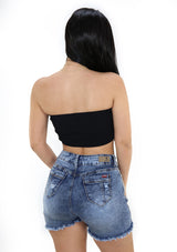 DY-1119-N Black Top Strapless de Mujer