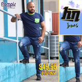 1927 Destroyed Skinny Jeans Mens by HN