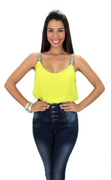 3700 Strap Chevron Top Trendy by Keila Hernández - Pompis Stores