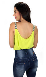 3700 Strap Chevron Top Trendy by Keila Hernández - Pompis Stores