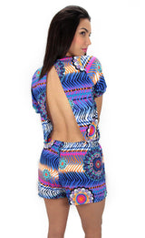 3692 Jersey Cut-Out Romper Trendy by Keila Hernández - Pompis Stores