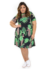 LC-485-PL Printed Dress de Mujer by Lili Collection