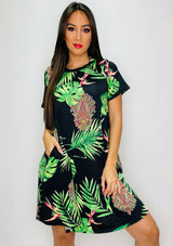 LC-485-PL Printed Dress de Mujer by Lili Collection