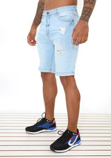 1620 M4 Destroyed Denim Men's Bermuda by Yadier Molina
