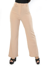 MH-33877-P Beige Pantalón de Mujer
