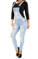 LAST ONE 17360 Maripily Denim Overall - Pompis Stores