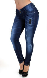 17463 DISTRESSED MARIPILY SKINNY JEAN