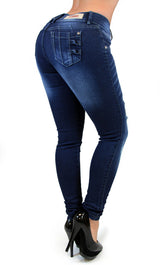 17463 DISTRESSED MARIPILY SKINNY JEAN