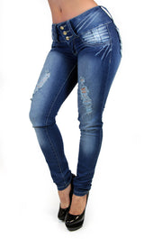 17497 Triple Button Maripily Skinny Jean