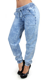 17548 Acid Wash Maripily Denim Jogger