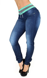 17692 Drawstring Denim Jogger Maripily Jean