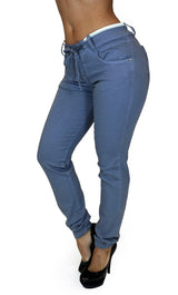 LAST ONE 17736 Maripily Colored Jogger Jean - Pompis Stores