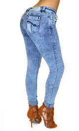 17856 Maripily Acid Wash Skinny Jean