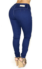 LAST ONE 17860 Maripily Triple Button Skinny Jean