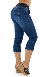 18121 Maripily Women’s Capri Denim Short