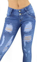 18129 Maripily Women's Destroyed Skinny Jean
