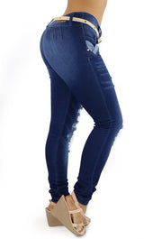 18164 Maripily Women's Destroyed Skinny Jean