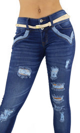 18164 Maripily Women's Destroyed Skinny Jean