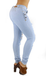 18167 Maripily Women's Destroyed Skinny Jean