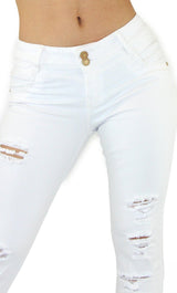 18407 Maripily Women's Destroyed Skinny Jean