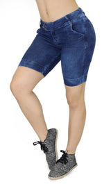 18452 Maripily Women’s Bermuda Destroyed Denim