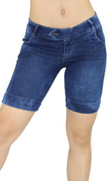 18452 Maripily Women’s Bermuda Destroyed Denim