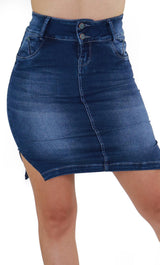 18901 Denim Skirt Women Maripily Rivera