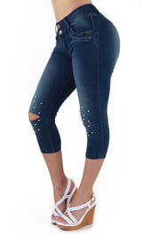 18903 Capri Skinny Jeans Women Maripily Rivera