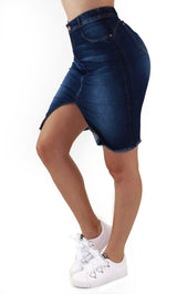 18918 Denim Skirt Women Maripily Rivera