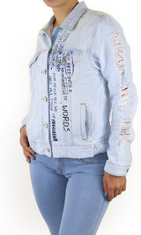 18946 Women Denim Jacket by Maripily Rivera