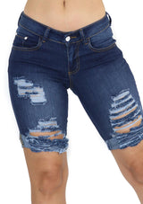 19594 Denim Bermuda by Maripily Rivera