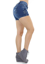 19622 Denim Short by Maripily Rivera - Pompis Stores