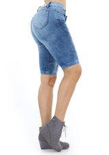 19670 Denim Bermuda by Maripily Rivera - Pompis Stores