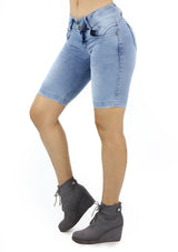 19684 Denim Bermuda by Maripily Rivera