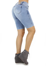 19684 Denim Bermuda by Maripily Rivera